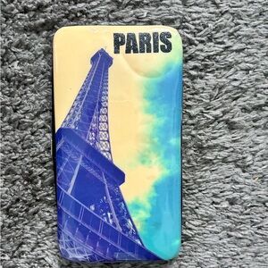 Eiffel Tower Phone Case - Blue and Yellow